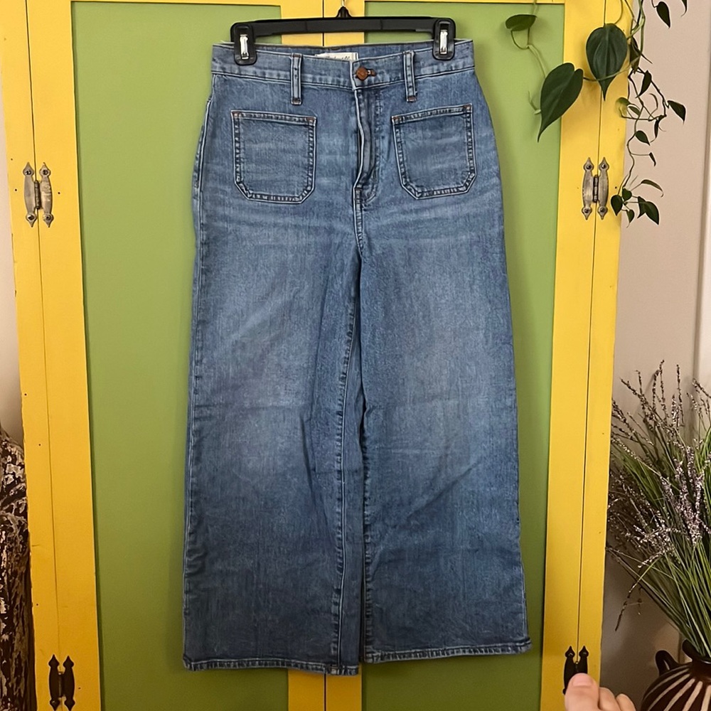 Madewell Wide Leg Crop Jeans